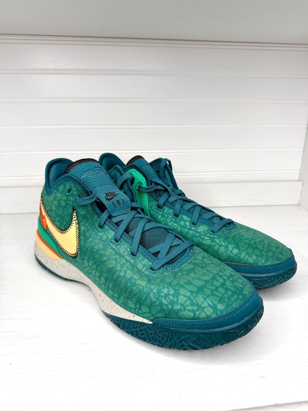 Nike Zoom LeBron NXXT Gen Geode Teal Low Top DR8784-301 Size 14- Like New!